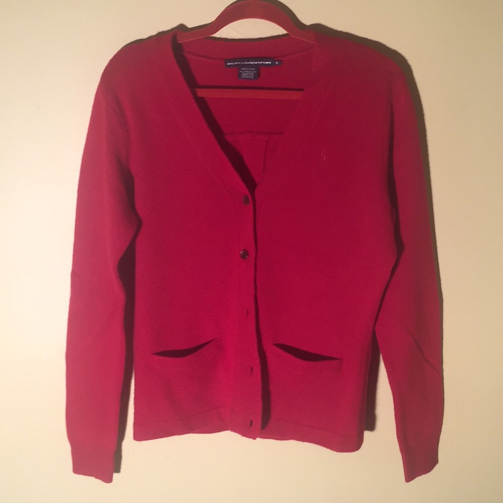 Red Ralph Lauren Cardigan